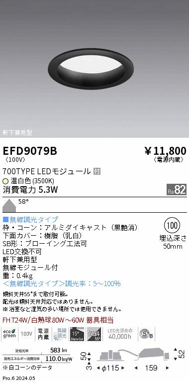 遠藤照明（ENDO）ポーチライト EFD9079B