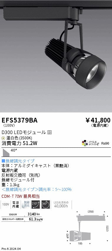 遠藤照明（ENDO）スポットライト EFS5379BA