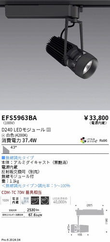 遠藤照明（ENDO）スポットライト EFS5963BA