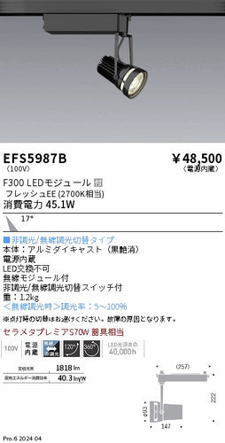 遠藤照明（ENDO）スポットライト EFS5987B