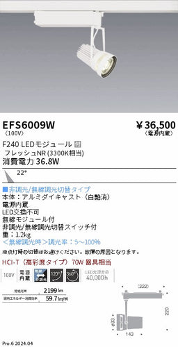 遠藤照明（ENDO）スポットライト EFS6009W