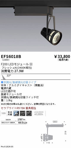 遠藤照明（ENDO）スポットライト EFS6018B