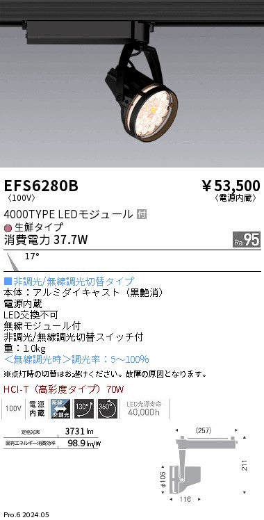 遠藤照明（ENDO）スポットライト EFS6280B