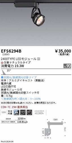 遠藤照明（ENDO）スポットライト EFS6294B