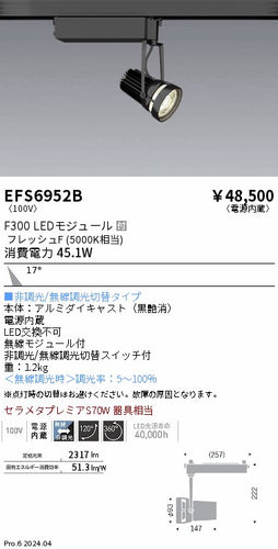 遠藤照明（ENDO）スポットライト EFS6952B