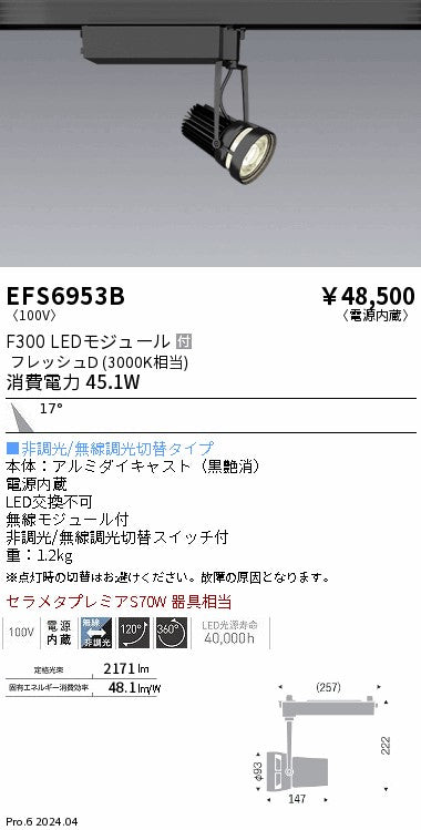 遠藤照明（ENDO）スポットライト EFS6953B