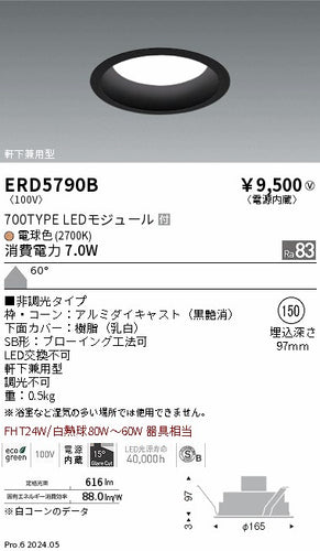 遠藤照明（ENDO）ポーチライト ERD5790B