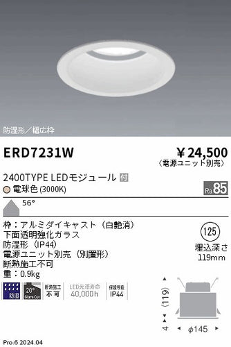 遠藤照明（ENDO）ポーチライト ERD7231W