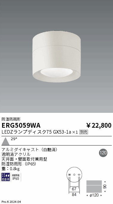 遠藤照明（ENDO）ポーチライト ERG5059WA