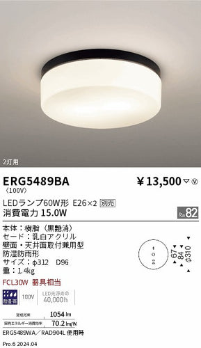 遠藤照明（ENDO）屋外灯 ERG5489BA