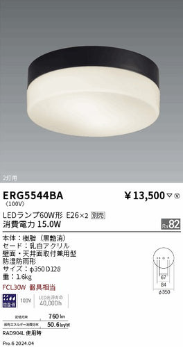 遠藤照明（ENDO）屋外灯 ERG5544BA
