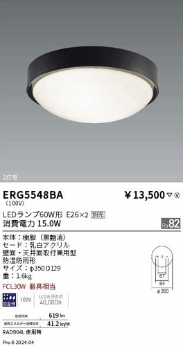 遠藤照明（ENDO）屋外灯 ERG5548BA