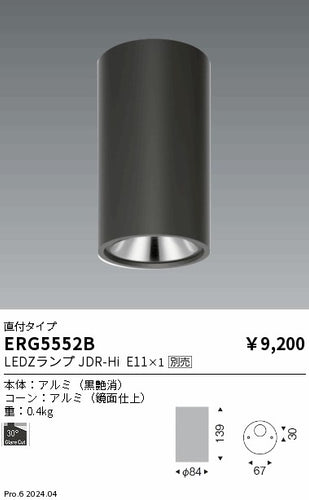 遠藤照明（ENDO）シーリングライト ERG5552B