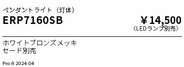 遠藤照明（ENDO）ペンダント ERP7160SB