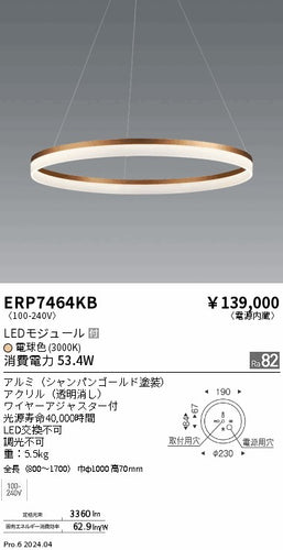 遠藤照明（ENDO）ペンダント ERP7464KB
