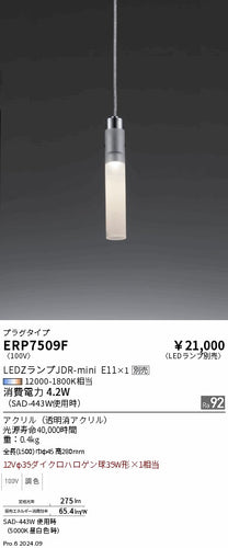 遠藤照明（ENDO）ペンダント ERP7509F
