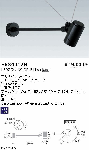 遠藤照明（ENDO）屋外灯 ERS4012H