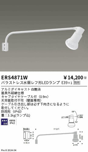 遠藤照明（ENDO）屋外灯 ERS4871W