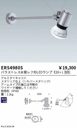 遠藤照明（ENDO）屋外灯 ERS4980S