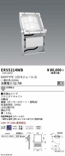 遠藤照明（ENDO）屋外灯 ERS5214WB