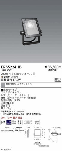遠藤照明（ENDO）屋外灯 ERS5224HB