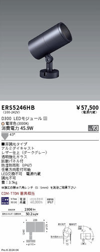 遠藤照明（ENDO）屋外灯 ERS5246HB
