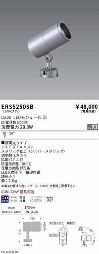 遠藤照明（ENDO）屋外灯 ERS5250SB