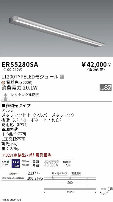 遠藤照明（ENDO）屋外灯 ERS5280SA