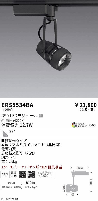 遠藤照明（ENDO）スポットライト ERS5534BA