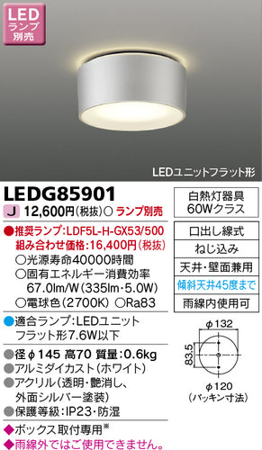 東芝（TOSHIBA）ポーチライト LEDG85901