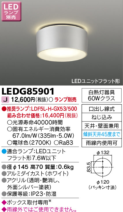 東芝（TOSHIBA）ポーチライト LEDG85901