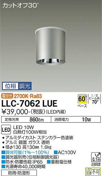 ダイコー（DAIKO）ポーチライト LLC-7062LUE