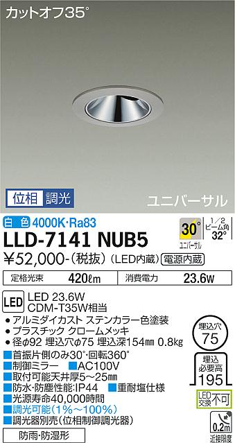 ダイコー（DAIKO）屋外灯 LLD-7141NUB5
