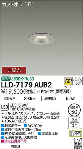 ダイコー（DAIKO）屋外灯 LLD-7179AUB2