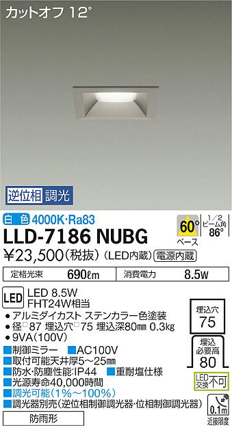 ダイコー（DAIKO）屋外灯 LLD-7186NUBG