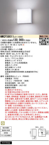 パナソニック（PANASONIC）ポーチライト NWCF59011LE1