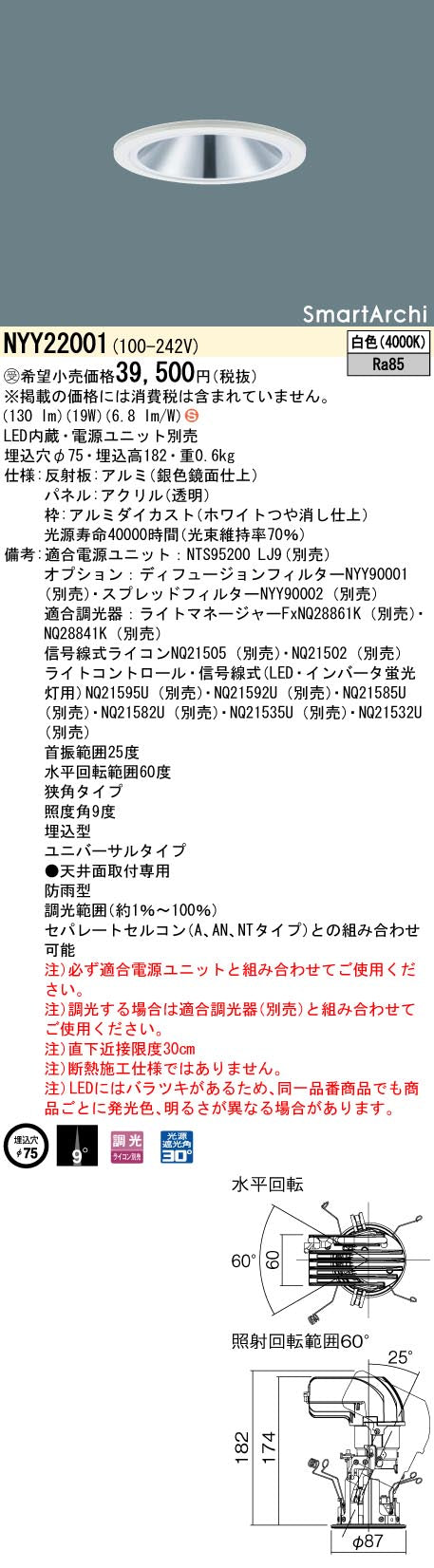 パナソニック（PANASONIC）ポーチライト NYY22001