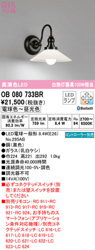 オーデリック（ODELIC）ブラケット OB080733BR