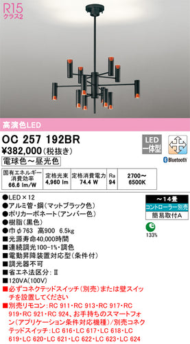 オーデリック（ODELIC）シャンデリア OC257192BR