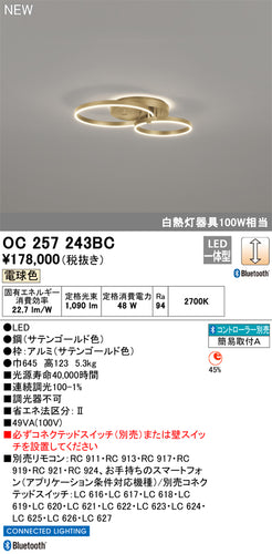 オーデリック（ODELIC）シャンデリア OC257243BC