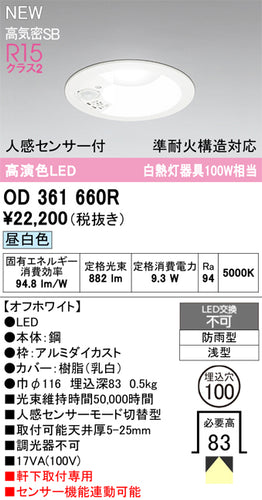 オーデリック（ODELIC）屋外灯 OD361660R