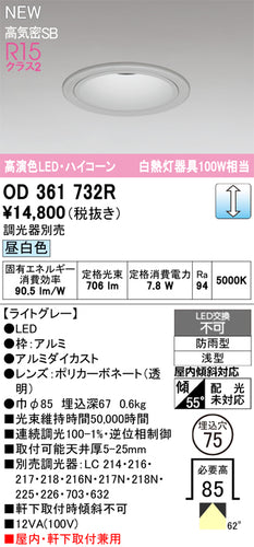 オーデリック（ODELIC）屋外灯 OD361732R
