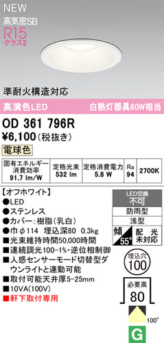オーデリック（ODELIC）屋外灯 OD361796R
