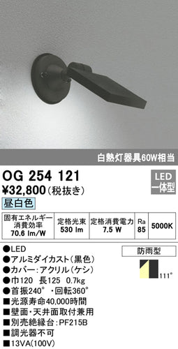 オーデリック（ODELIC）屋外灯 OG254121