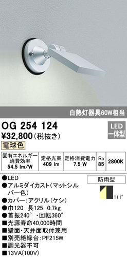 オーデリック（ODELIC）屋外灯 OG254124