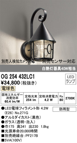 オーデリック（ODELIC）ポーチライト OG254432LC1