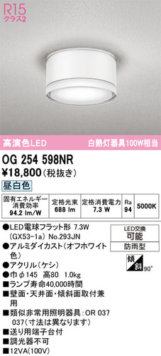 オーデリック（ODELIC）ポーチライト OG254598NR