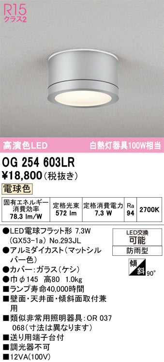 オーデリック（ODELIC）ポーチライト OG254603LR