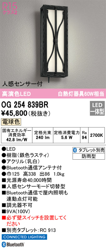 オーデリック（ODELIC）ポーチライト OG254839BR