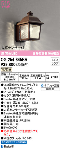 オーデリック（ODELIC）ポーチライト OG254845BR